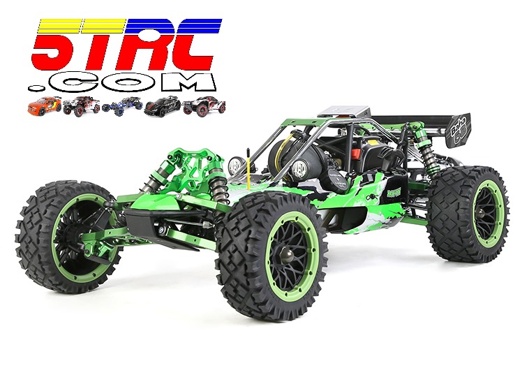 Rovan 360A RC 1/5 Scale 36cc Baha 360 CNC Aluminum Upgrade Buggy Gasoline Green - Image 47
