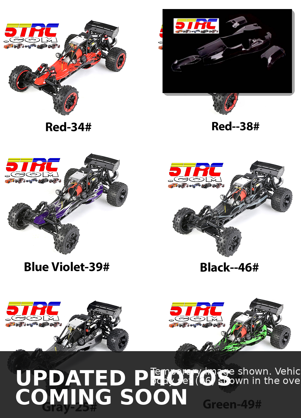 Baja Buggy Rovan 29cc RC 1/5 scale gasoline clear unpainted body