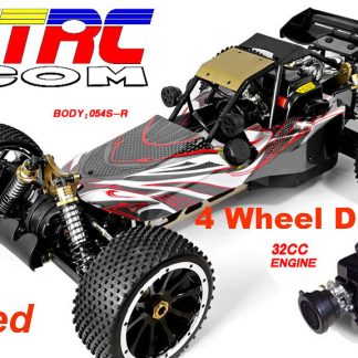 HSP 94054S 1/5 Scale Gas Powered 4WD Baja Buggy 32CC Engine, RTR Red