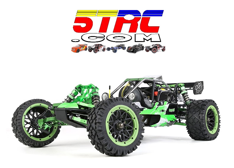 Rovan 360A RC Green 1/5 scale 36cc CNC aluminum upgrade gasoline buggy