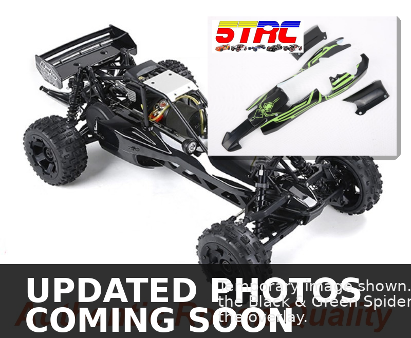 5B Rovan 29cc 1/5 scale Baja buggy gasoline black green spider