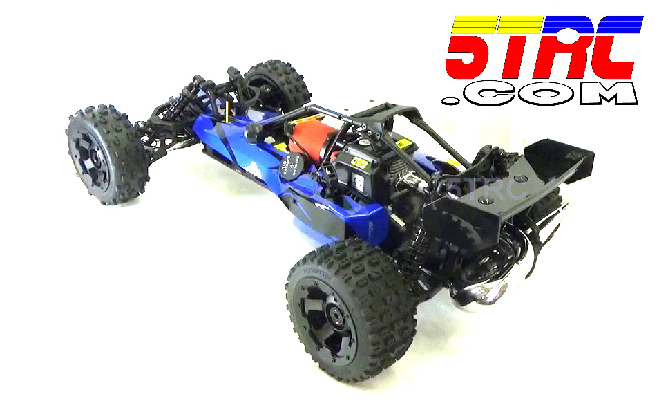 Rovan RC Buggy 1/5 Scale 5B 29cc Baja Buggy Gasoline Engine with Blue Body - Image 8