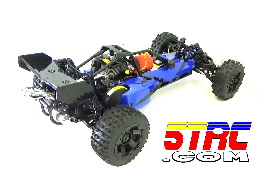 Rovan RC Buggy 1/5 Scale 5B 29cc Baja Buggy Gasoline Engine with Blue Body - Image 7