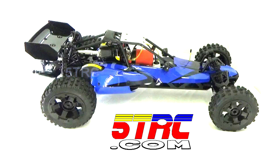 Rovan RC Buggy 1/5 Scale 5B 29cc Baja Buggy Gasoline Engine with Blue Body - Image 4