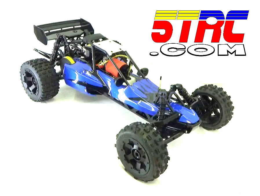 Rovan RC Buggy 1/5 Scale 5B 29cc Baja Buggy Gasoline Engine with Blue Body - Image 5