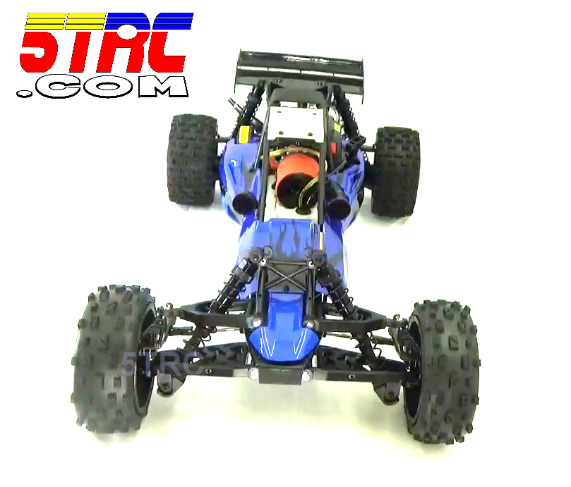 Rovan RC Buggy 1/5 Scale 5B 29cc Baja Buggy Gasoline Engine with Blue Body - Image 6