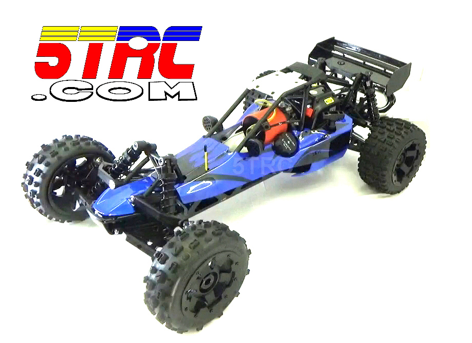 Rovan RC Buggy 1/5 Scale 5B 29cc Baja Buggy Gasoline Engine with Blue Body