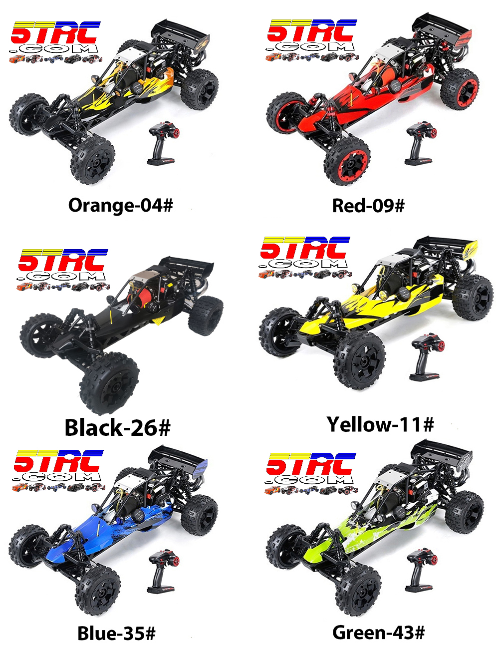 Rovan RC 1/5 scale 5B Red 29cc gasoline RC buggy