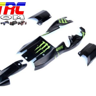 Large Scale RC Rovan 5B 29cc Baja Buggy Black Monster Body