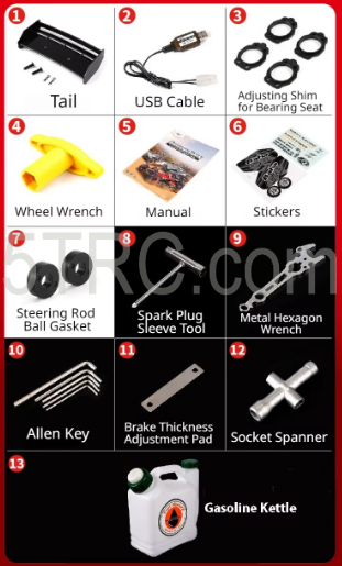 Rovan 360C Red 1/5 Scale 36cc Gasoline Buggies - Image 20