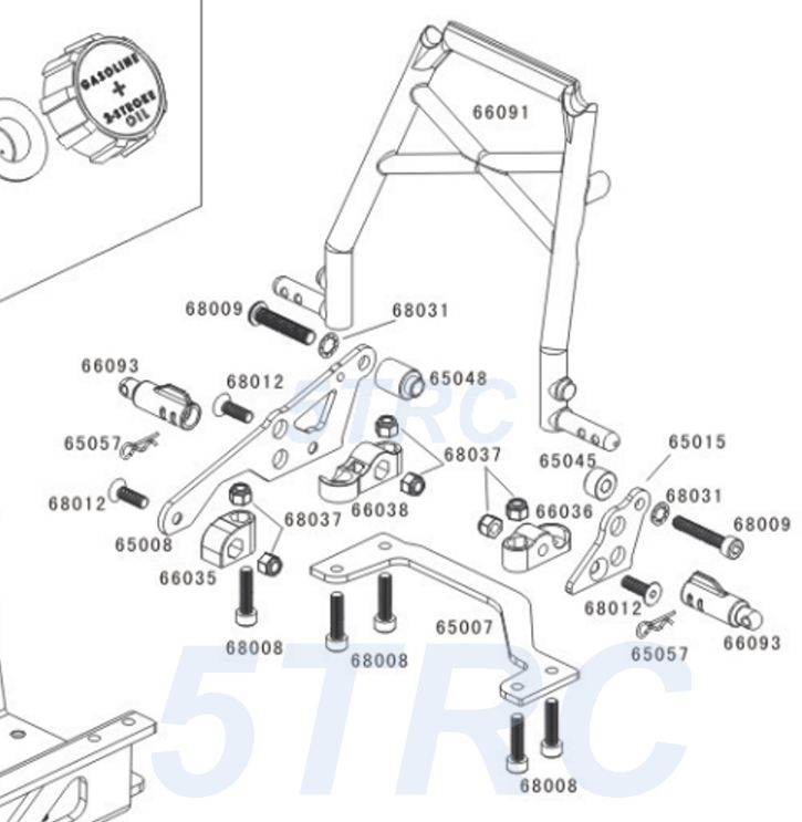 65057 Rofun 1.5mm Body Clips 10 Pack HPI Losi Rovan KM (3)