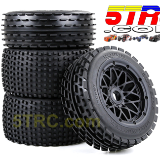 Dirt Buster 2-170×80mm 2-170x60 Tire & Wheel Combo, Set of 4