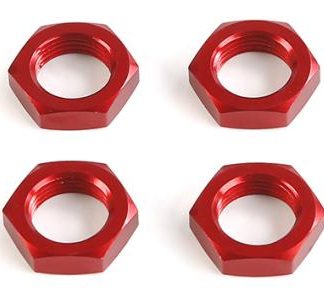 Part #871751 aluminum wheel nuts, 18 mm ID, 24 mm hex. Fits 5B, 5T, LT, RF5. Set of 4.