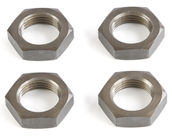 Part #871753 aluminum wheel nuts, 18 mm ID, 24 mm hex. Fits 5B, 5T, LT, RF5. Set of 4.