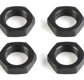 Part #871755 24mm axle nuts flat black aluminum for 1/5 RC cars