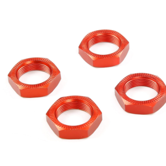 Part #9527941 aluminum wheel nuts, 18 mm ID, 24 mm hex. Fits 5B, 5T, LT, RF5. Set of 4.