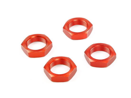 Part #9527941 aluminum wheel nuts, 18 mm ID, 24 mm hex. Fits 5B, 5T, LT, RF5. Set of 4.