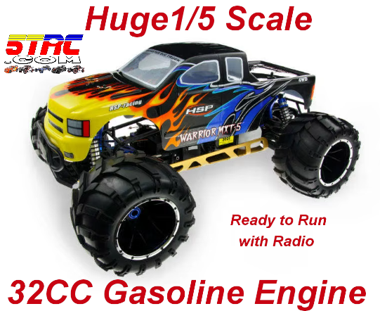 HSP 1/5 Scale 32CC Gasoline RC 4WD Ready To Run with Radio