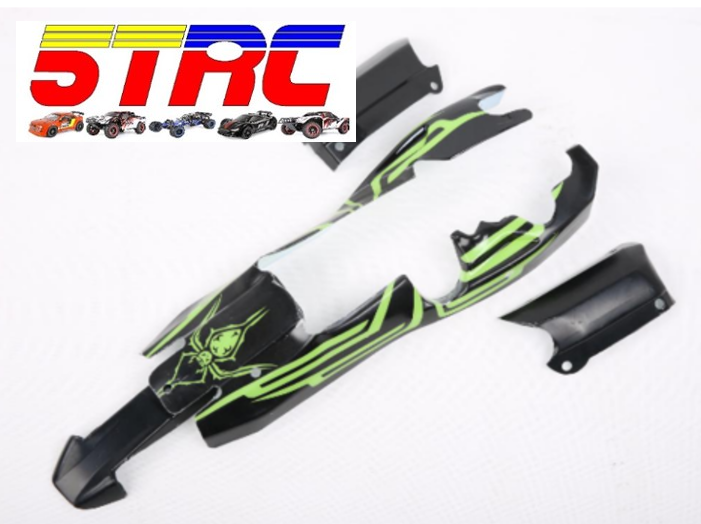 5B Rovan 29cc 1/5 scale Baja buggy gasoline black green spider