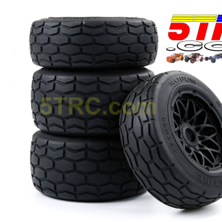 1/5 Scale Slate tires on yellow dish wheels 24mm hex #854971