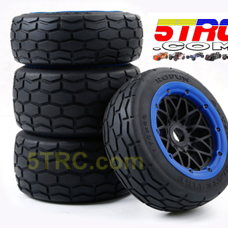 Slate Tires on black wheels blue bead 24mm hex #854974