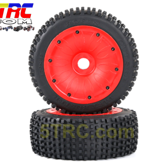 Rovan Dirt Buster Rovan tires on red dish wheels 1/5 scale #952961