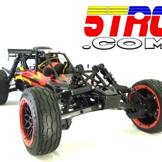 Rovan Street Buggy RC 1/5 Scale 5B 29cc Gasoline w Venom Red and Black Body Street Tread Tires