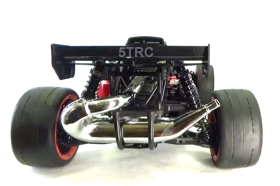 Rovan Rofun Asphalt Racing 1/5 scale 5B 29cc buggy Venom red and black 5B-BLK-47-29-B-2-855122