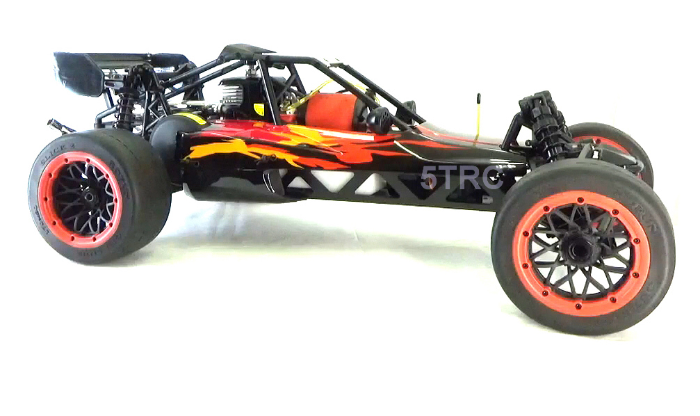 Rovan Rofun Asphalt Racing 1/5 scale 5B 29cc buggy Venom red and black 5B-BLK-47-29-B-2-855122