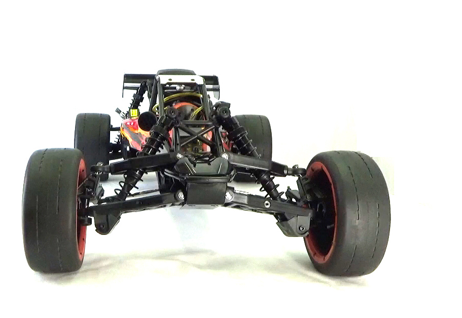 Rovan Rofun Asphalt Racing 1/5 scale 5B 29cc buggy Venom red and black 5B-BLK-47-29-B-2-855122