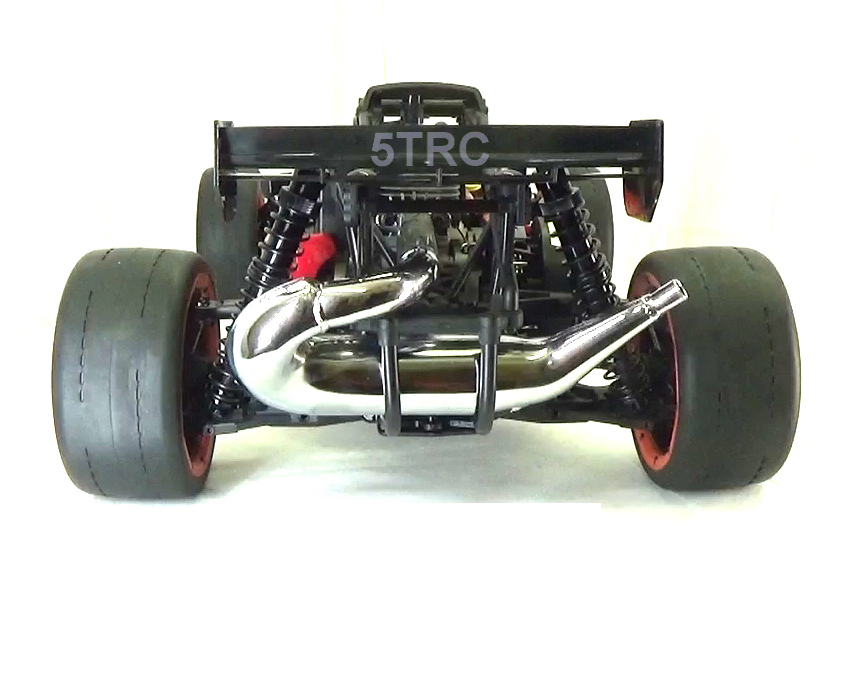 Rovan Rofun Asphalt Racing 1/5 scale 5B 29cc buggy Venom red and black 5B-BLK-47-29-B-2-855122