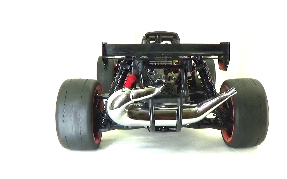 Rovan Rofun Asphalt Racing 1/5 scale 5B 29cc buggy Venom red and black 5B-BLK-47-29-B-2-855122