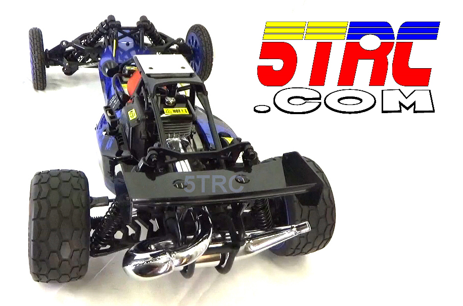 Title and Caption: Custom Rofun 5B Blue 1/5 scale 29cc gasoline ready to run remote control buggy