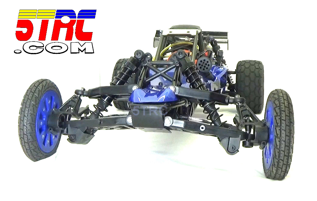 Title and Caption: Custom Rofun 5B Blue 1/5 scale 29cc gasoline ready to run remote control buggy