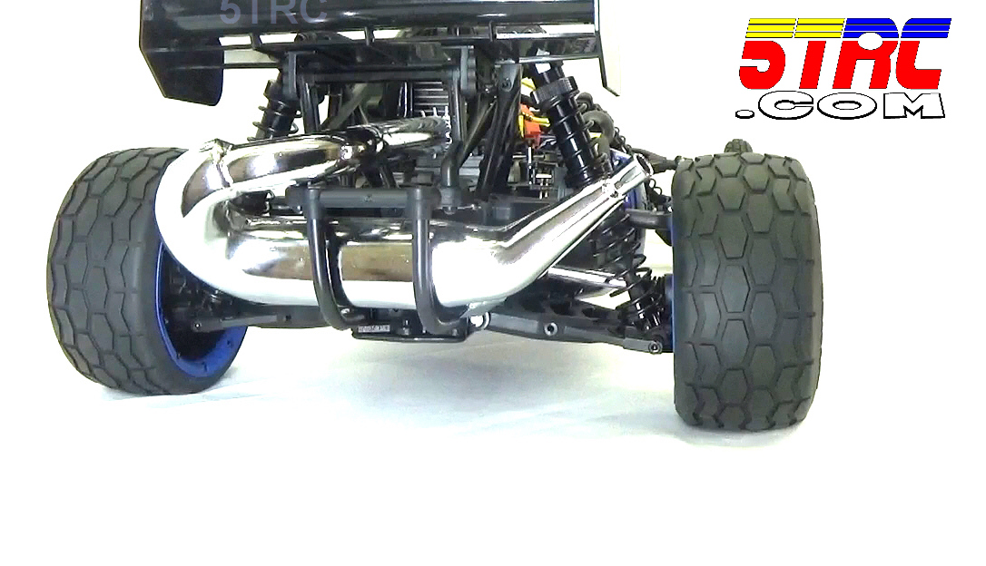 Title and Caption: Custom Rofun 5B Blue 1/5 scale 29cc gasoline ready to run remote control buggy