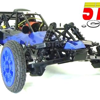 Title and Caption: Custom Rofun 5B Blue 1/5 scale 29cc gasoline ready to run remote control buggy