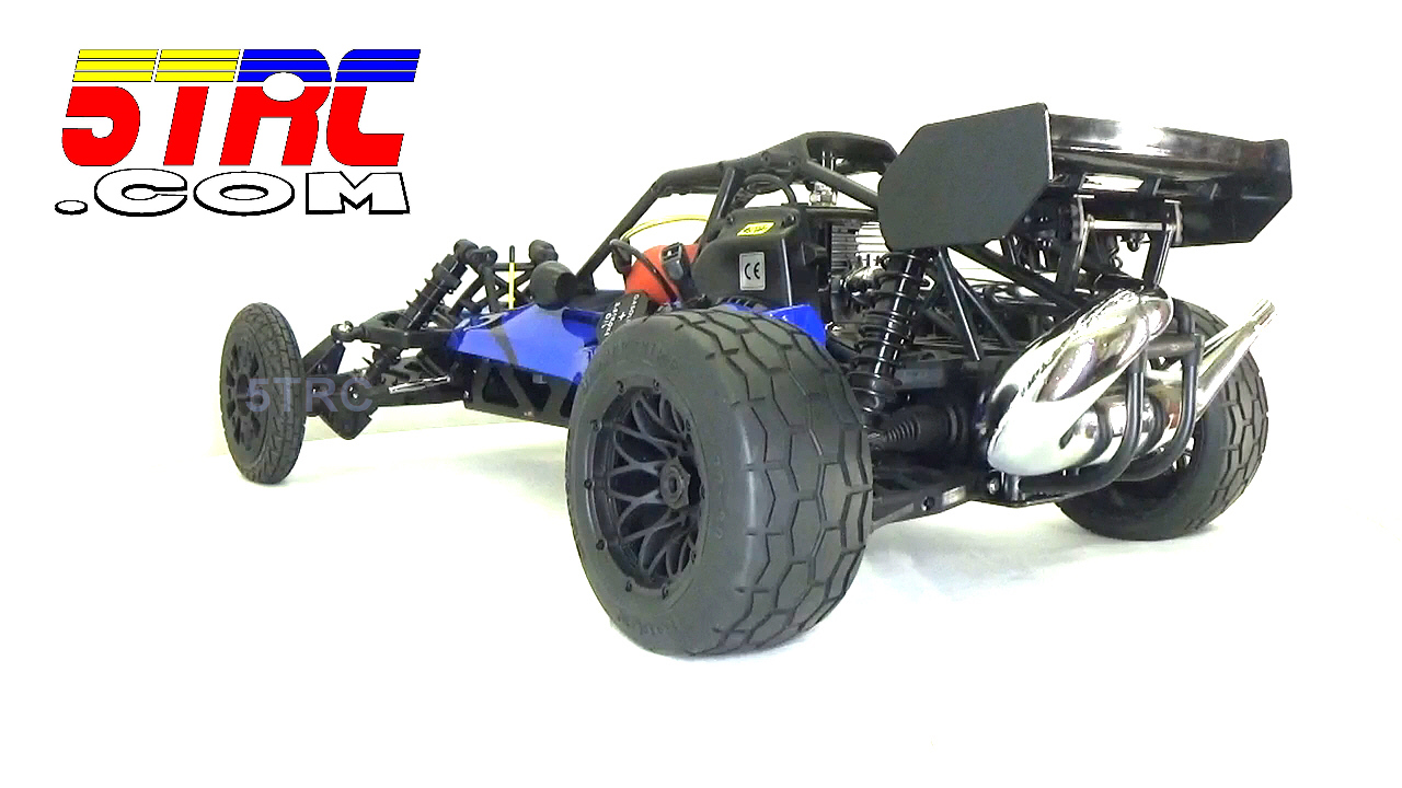 Rofun RC Custom 1/5 Scale 29cc 5B Baja Buggy Gasoline Remote Control Blue Rovan - Image 15