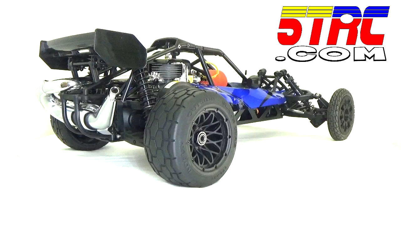 Rofun RC Custom 1/5 Scale 29cc 5B Baja Buggy Gasoline Remote Control Blue Rovan - Image 13