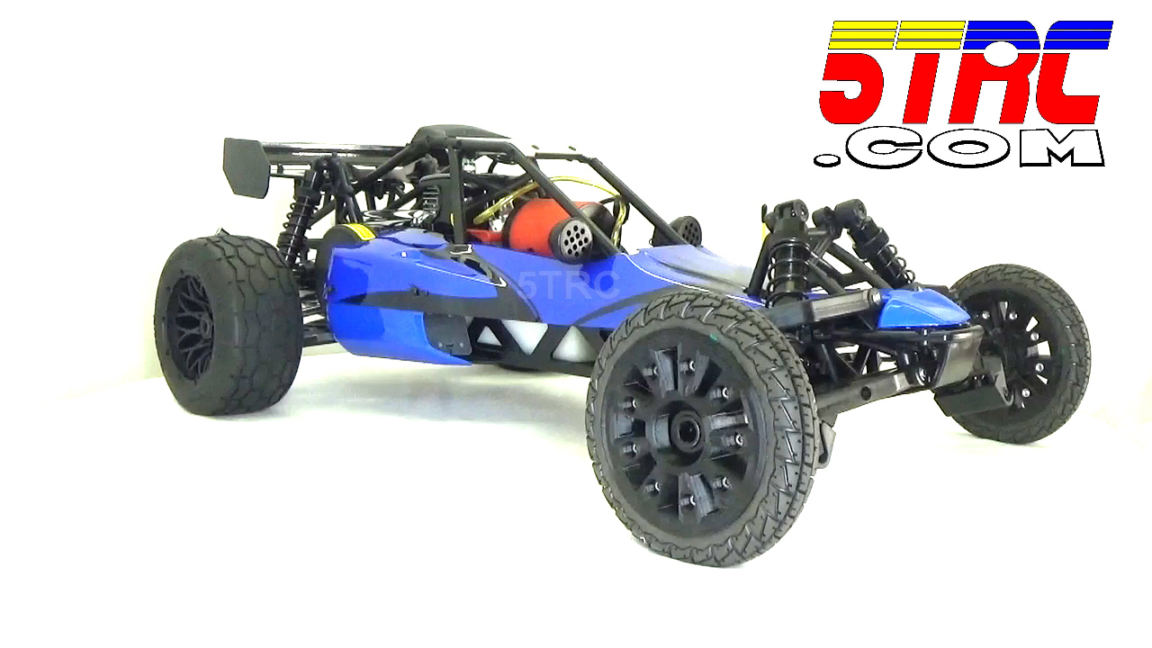 Rofun RC Custom 1/5 Scale 29cc 5B Baja Buggy Gasoline Remote Control Blue Rovan - Image 11
