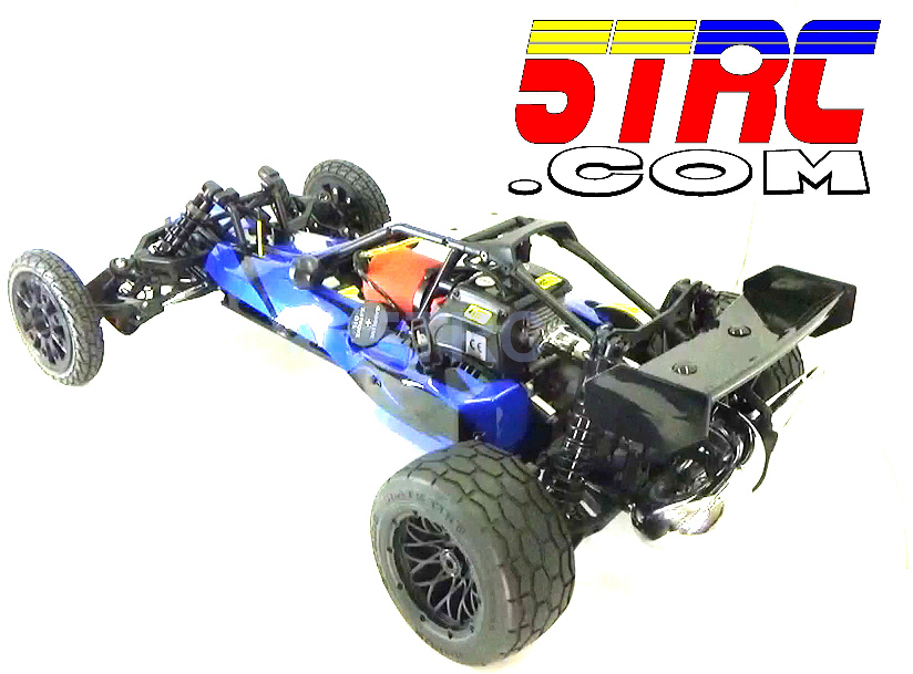 Rofun RC Custom 1/5 Scale 29cc 5B Baja Buggy Gasoline Remote Control Blue Rovan - Image 9