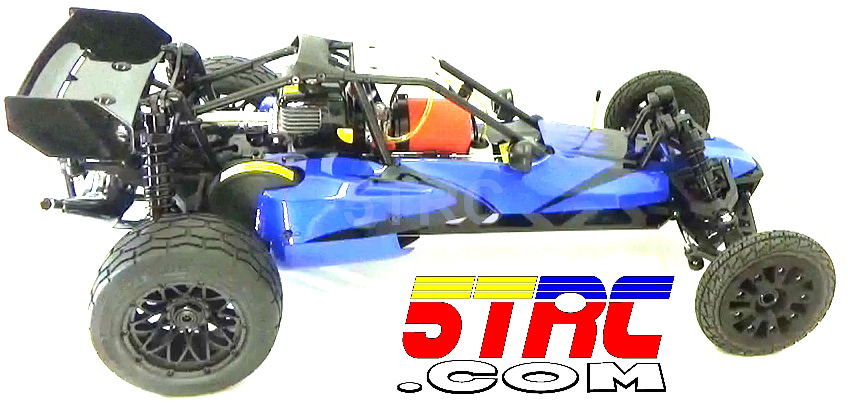 Rofun RC Custom 1/5 Scale 29cc 5B Baja Buggy Gasoline Remote Control Blue Rovan - Image 6