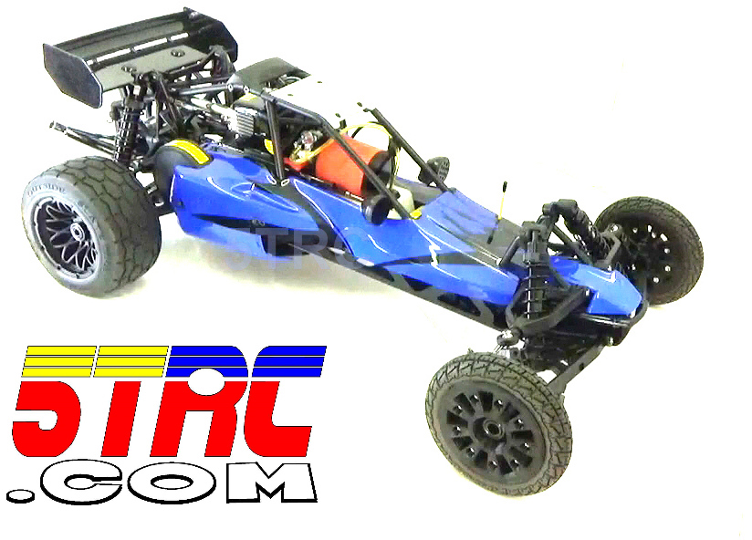 Rofun RC Custom 1/5 Scale 29cc 5B Baja Buggy Gasoline Remote Control Blue Rovan - Image 5
