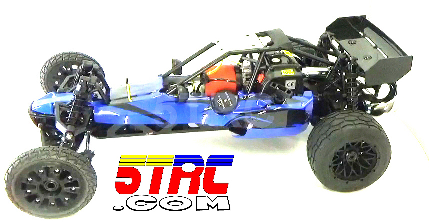 Rofun RC Custom 1/5 Scale 29cc 5B Baja Buggy Gasoline Remote Control Blue Rovan - Image 2