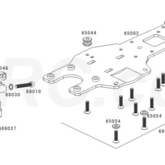 65002 Rofun Main Chassis Plate 15 RC Baja 5B Rovan