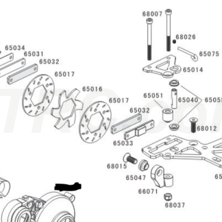 65004 Rofun Front Upper Chassis Plate Shock Tower Mount 15 RC Baja 5B Rovan