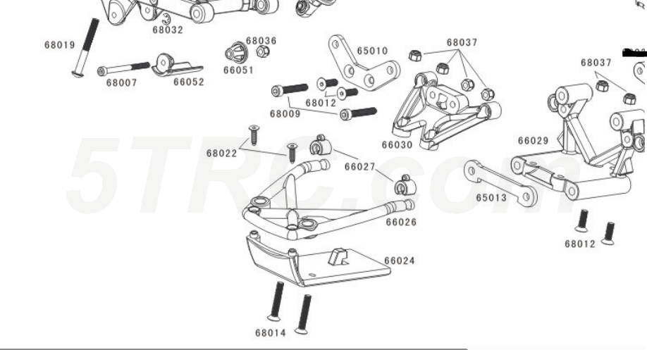 65013 Rofun Rear Upper Suspension Link Arm 15 RC Baja 5B Rovan