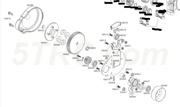 65022 Rofun Differential Spur Gear 1 5 5th Scale RC Baja 5B Rovan