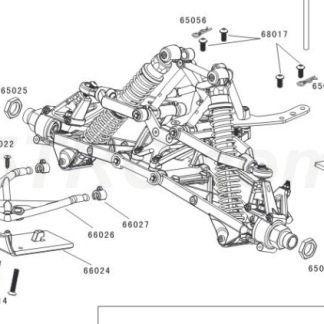 65025 Rofun Front and Rear Wheel Hex Hub Nut 1 5 5th Scale RC Baja 5B Rovan