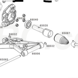 65030 Rofun Rear Dogbone Drive Shaft 1 5 5th Scale RC Baja 5B Rovan