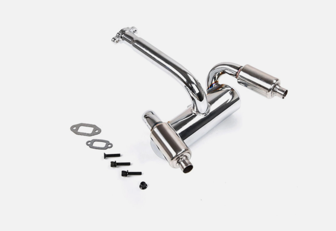 85299 Dual Exhaust Pipe Kit for 15 HPI ROFUN BAHA ROVAN 5TRC King Motor Baja 5B Rc (1)